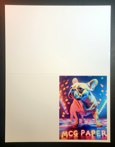 Greeting Cards - 1/4 Fold Heavyweight Glossy Inkjet Printable Photo Finish Cardstock