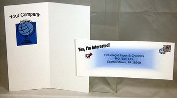 Brochure w/ tear off post card blank printable