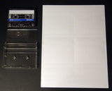 Audio Cassette Inserts Blank J-Cards