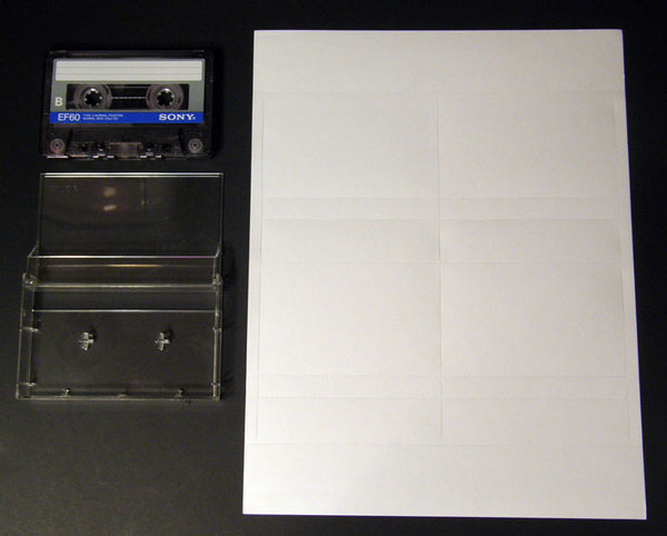 Audio Cassette Inserts Printable Blank J-Cards Inkjet Laser – mcgpaper