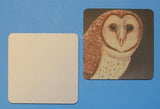 Iron On Crafts White Square Beverage Coaster Pads Kit 3 1/2 x 3 1/2 & 1/4