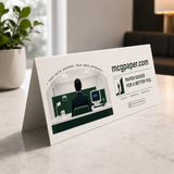 Table Tent Gloss White Landscape Format for Inkjet Printers