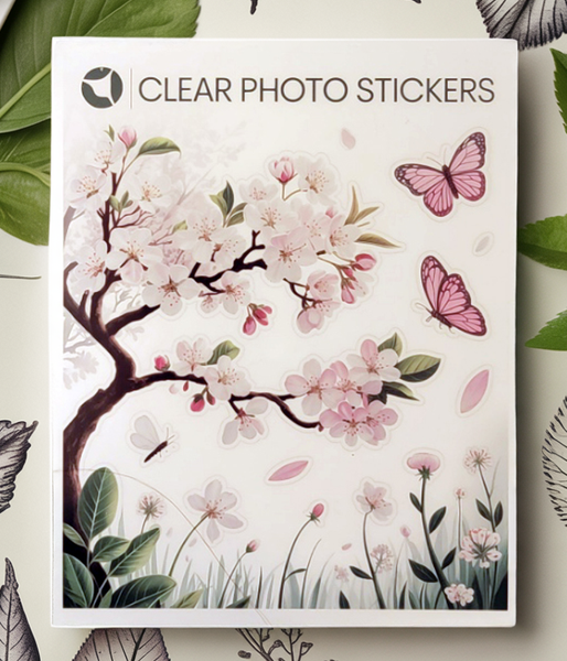Clear Sticker Paper - Translucent Photo Quality Adhesive Sheets