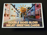Double Sided Gloss Half Fold Greeting Cards