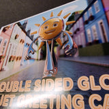 Double Sided Gloss Half Fold Greeting Cards