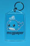 Key Chain Clear Snap Together Photo Key Tag  2" x 3"