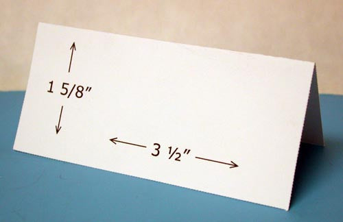 tent card size Place Cards 6 Up Printable Tent Cards for Weddings & Events – mcgpaper