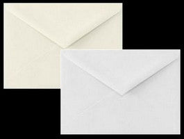 A2 Linen Envelopes White or Cream