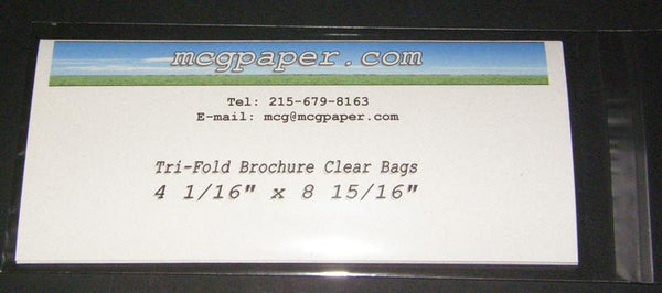 Crystal Clear Bags 4 1/16 x 8 15/16