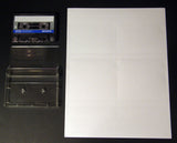 Audio Cassette Inserts Printable Blank J-Cards Inkjet Laser