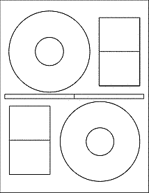 Printable Blank CD Stomper Labels Refill Sheets Mcgpaper