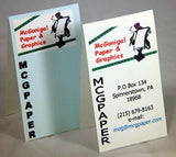 Blank Fold Over Business Cards