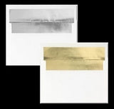 Silver or Gold Foil Metallic Envelopes