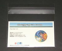 Business Card Clear Bag 3 x 2